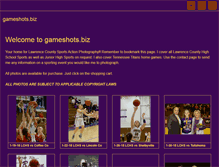 Tablet Screenshot of gameshots.biz